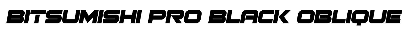 Bitsumishi Pro Black Oblique